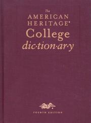 Cover of: The American Heritage college dictionary.