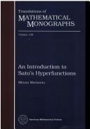 Cover of: An introduction to Sato's hyperfunctions