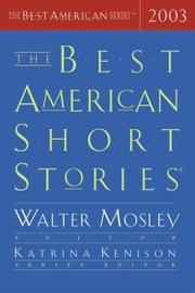 Cover of: The Best American Short Stories 2003 (The Best American Series (TM)) by 