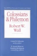 Cover of: Colossians & Philemon by Robert W. Wall