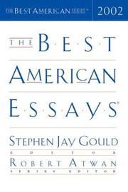 Cover of: The Best American Essays 2002 (The Best American Series)
