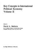 Cover of: Key concepts in international political economy