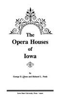 Cover of: The opera houses of Iowa