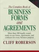 Cover of: The complete book of business forms and agreements