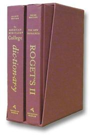 Cover of: The American Heritage College Dictionary 4th Edition, PLUS Roget's II The New Thesaurus