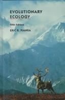 Evolutionary ecology by Eric R. Pianka
