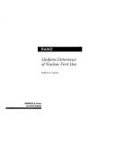 Cover of: Uniform deterrence of nuclear first use