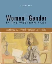 Cover of: Women and Gender in The Western Past: Since 1500