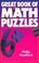 Cover of: Great book of math puzzles