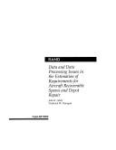 Cover of: Data and data processing issues in the estimation of requirements for aircraft recoverable spares and depot repair