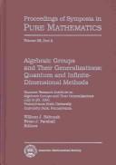Cover of: Algebraic groups and their generalizations by Summer Research Institute on Algebraic Groups and Their Generalizations (1991 Pennsylvania State University)