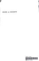 Cover of: Signs in society: studies in semiotic anthropology
