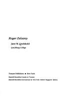 Cover of: Roger Zelazny by Jane M. Lindskold