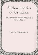 Cover of: A new species of criticism by Joseph F. Bartolomeo