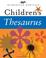 Cover of: The American Heritage Children's Thesaurus