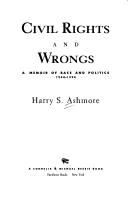 Cover of: Civil rights and wrongs by Harry S. Ashmore