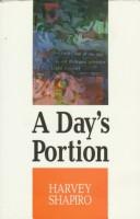 Cover of: day's portion: poems
