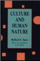 Cover of: Culture and human nature