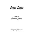 Cover of: Some days by Garnette Mullis