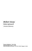 Robert Stone by Robert Solotaroff