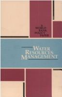 Cover of: Water resources management.