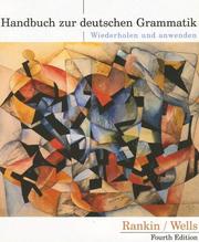 Cover of: Handbuch zur deutschen Grammatik