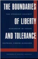 Cover of: The boundaries of liberty and tolerance by Raphael Cohen-Almagor