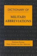 Cover of: Dictionary of military abbreviations