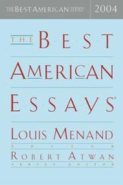 Cover of The best American essays 2004