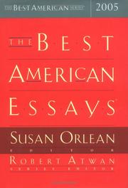 Cover of: The Best American Essays 2005 (The Best American Series (TM)) by 