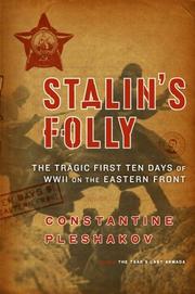 Cover of: Stalin's folly: the tragic first ten days of World War II on the Eastern front