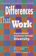 Cover of: Differences that work: organizational excellence through diversity