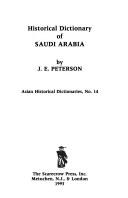 Cover of: Historical dictionary of Saudi Arabia