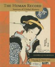 Cover of: Human Record by Alfred J. Andrea, James H. Overfield