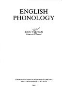 Cover of: English phonology by John T. Jensen