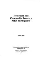 Cover of: Household and community recovery after earthquakes