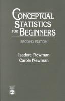 Cover of: Conceptual statistics for beginners