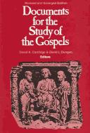Cover of: Documents for the study of the Gospels