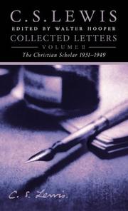 Cover of: Collected letters by C.S. Lewis