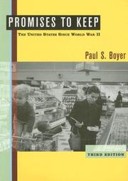 Cover of: Promises to keep by Paul S. Boyer