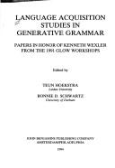 Cover of: Language acquisition studies in generative grammar | 