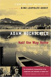 Cover of: Half the way home by Adam Hochschild