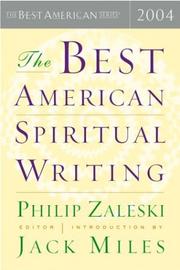 Cover of: The Best American Spiritual Writing 2004