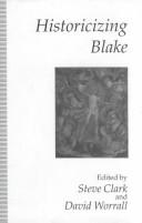 Cover of: Historicizing Blake