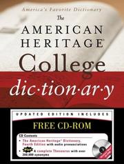 Cover of: The American Heritage college dictionary. by 