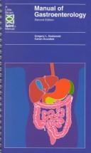 Cover of: Manual of gastroenterology: diagnosis and therapy