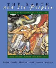 Cover of: The Earth and Its Peoples : A Global History : Brief Edition : Third Edition : Volume II : Since 1500