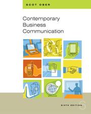 Cover of: Contemporary business communication | Scot Ober