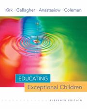 Cover of: Educating exceptional children by Samuel A. Kirk