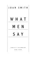Cover of: What men say